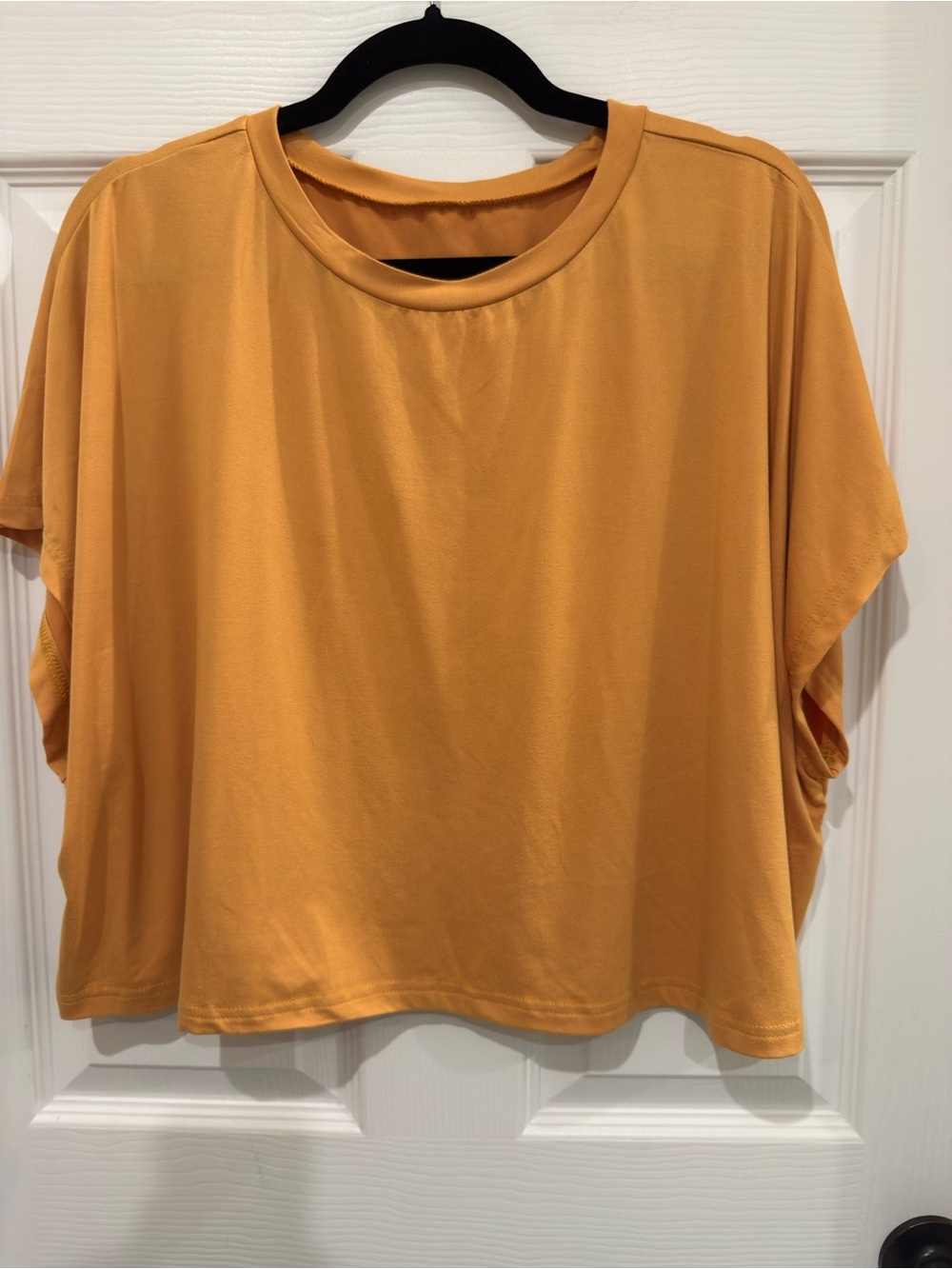 Mustard Yellow Sleeveless Cropped T-Shirt